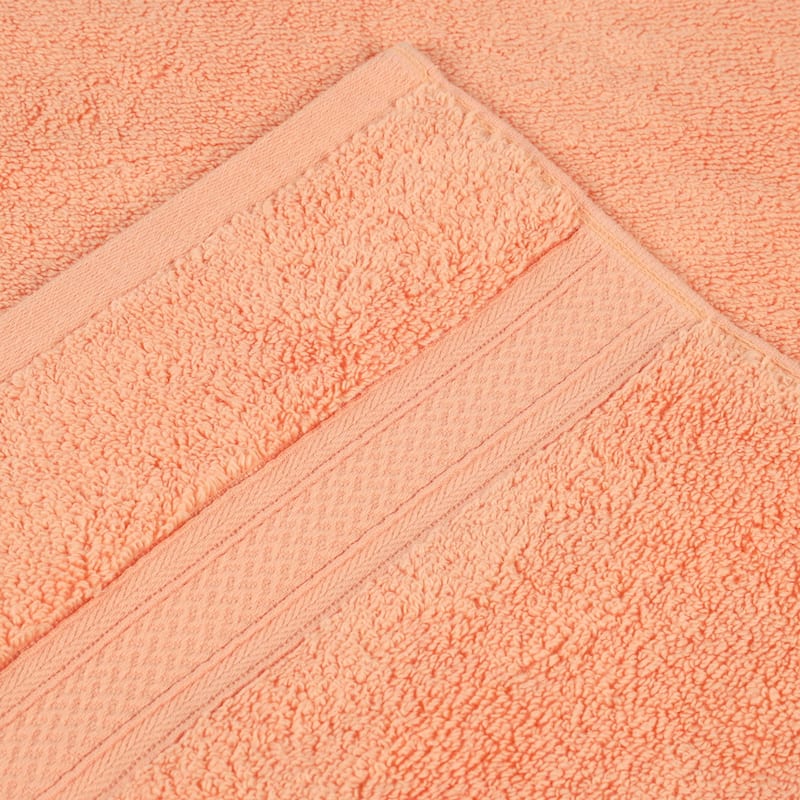 Superior Chevron Zero Twist Solid Cotton 3 Piece Bathroom Towel Set