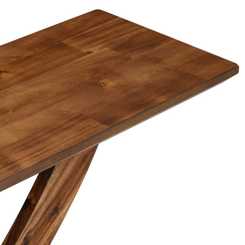 Modern Rustic Console Table with Cross Leg Design