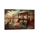preview thumbnail 1 of 6, iCanvas "The River Cafe" by Ruane Manning Canvas Print