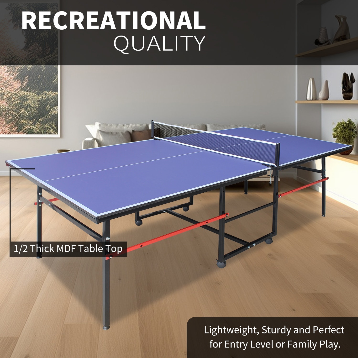 Table Tennis Net With Clamps - Portable Table Tennis Rack