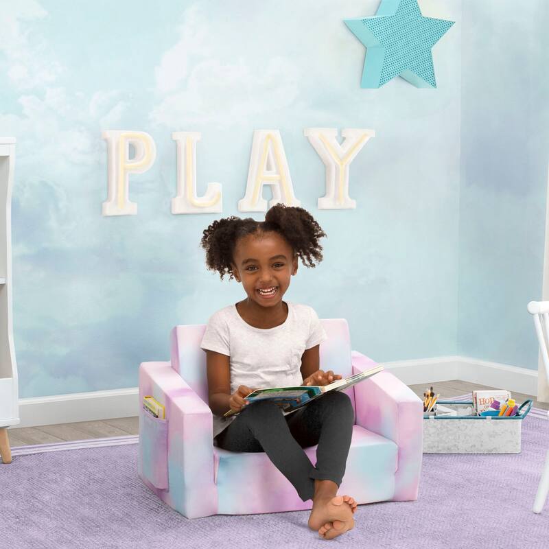 Delta Children Cozee Flip-Out Chair - 2-in-1 Convertible Chair to Lounger for Kids