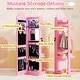 preview thumbnail 7 of 18, Gymax 3 In 1 Kids Jewelry Cabinet w/3-Color Lighted Full Length Mirror