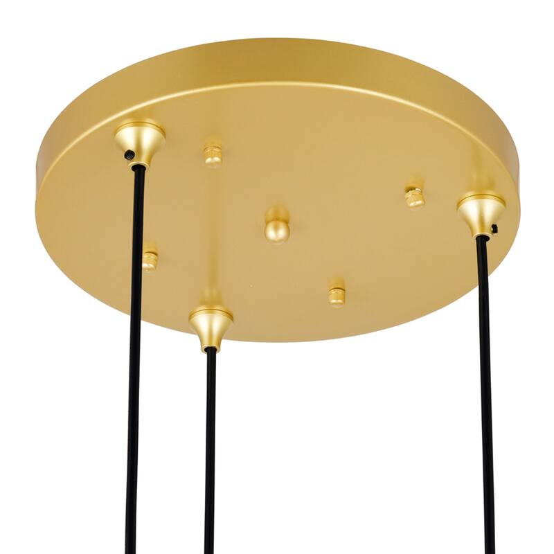 Da Vinci 3 Light Multi Light Pendant With Brass Finish - Medallion Gold
