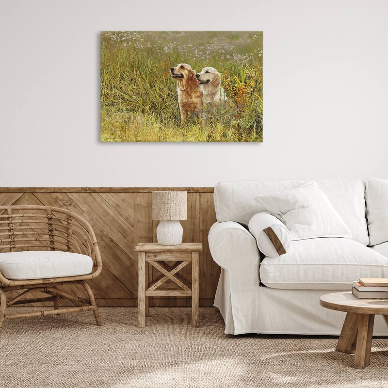 Stupell Happy Dogs Field Day Canvas Wall Art Design By Sueellen Ross