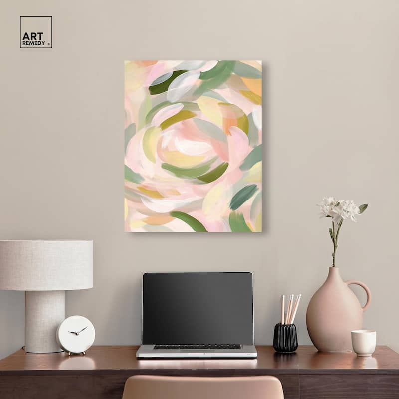 Brushstroke II Canvas by Art Remedy, Gallery Wrapped