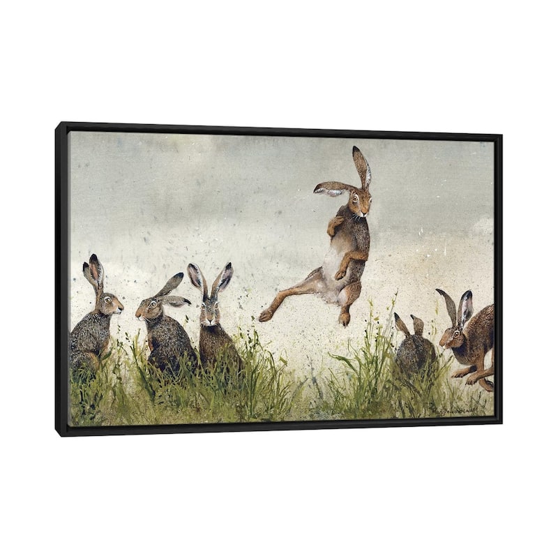 iCanvas "Hijinx" by Maggie Vandewalle Framed Canvas Print - Black - 26x40