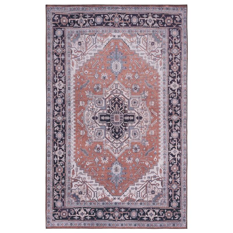 SAFAVIEH Tucson Machine Washable Slip Resistant Emmer Traditional Rug