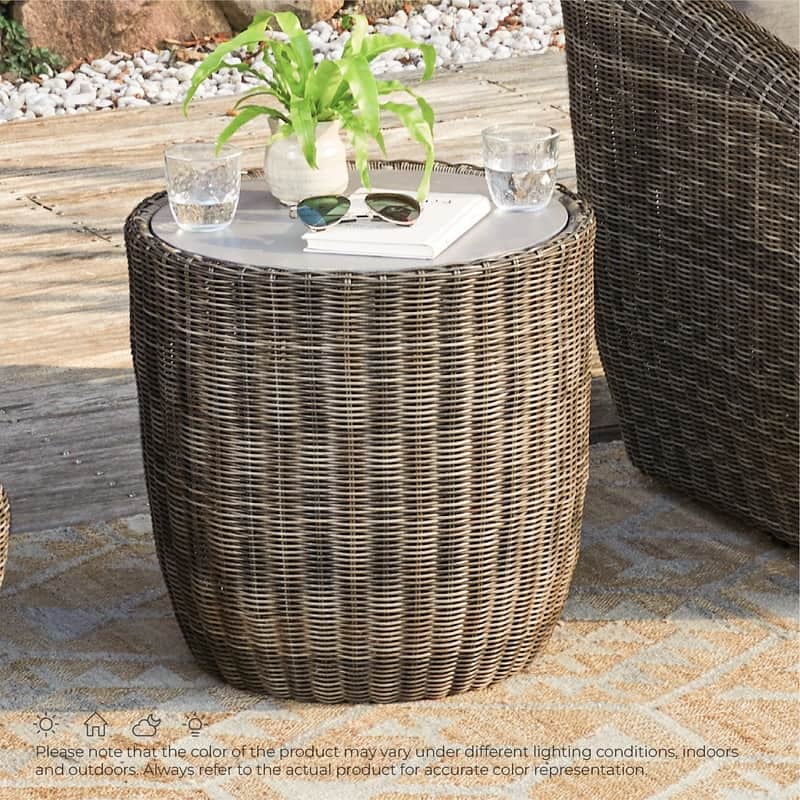 Patio Wicker Furniture Set Outdoor Rattan Bistro Set