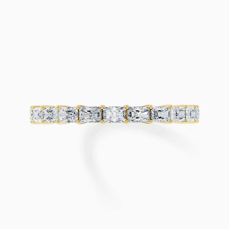 Auriya 14k Gold Radiant East-West Lab Grown Diamond Half Eternity Band 1.10 - 3.75 ct. tw. (F-G, VS)