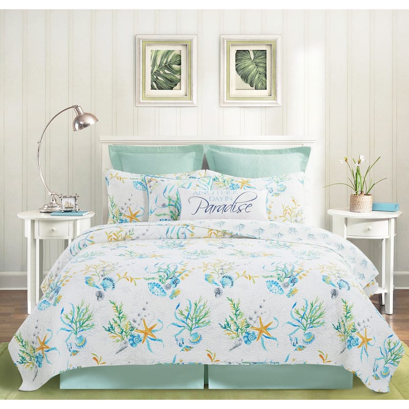 Marlowe Sound Coastal Cotton Quilt Set