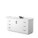 Option White, Black Trim, White Quartz Top
