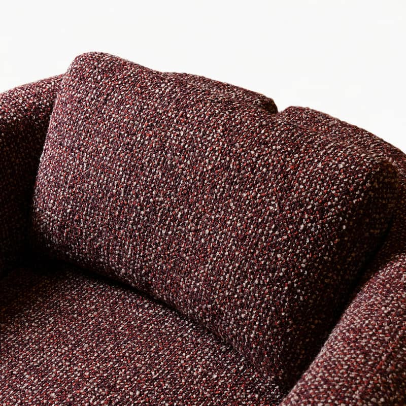 Furniture of America Premier Modern 39-inch Burgundy Tweed Premium Upholstered Accent Chair