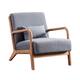 Aston Modern Solid wood Accent Chair - One-person position - Grey