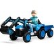 preview thumbnail 9 of 27, 12V 3 in 1 Kids Ride on Excavator & Tractor with Detachable Trailer