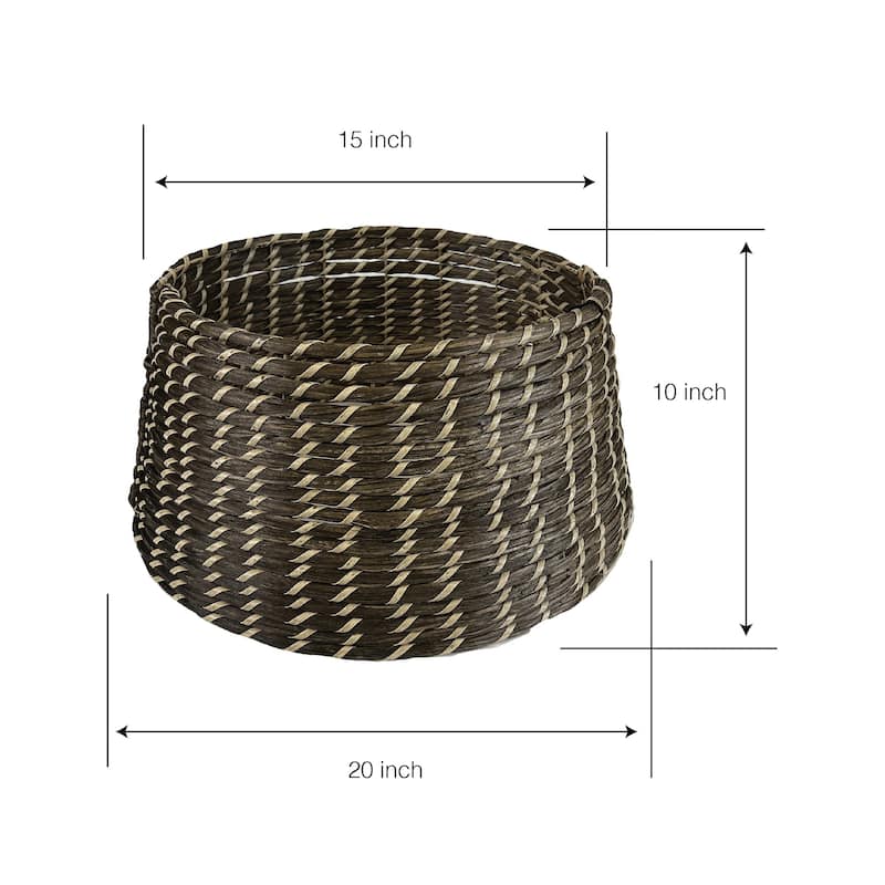 JoJo Fletcher Natural Woven Christmas Tree Collar - 20" x 15" x 10"