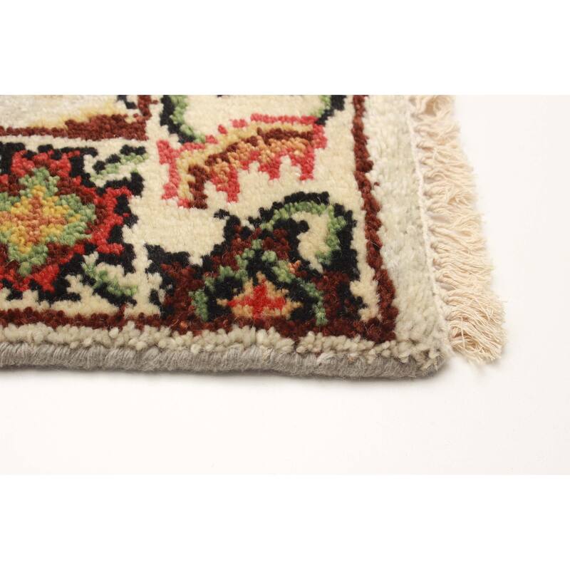ECARPETGALLERY Hand-knotted Serapi Heritage Light Grey Wool Rug - 2'5 x 9'11