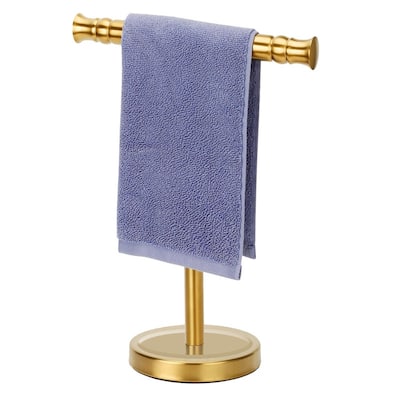 Hand Towel Holder Stand for Bathroom - Brushed Gold - 13.3"L x 10"W x 0.8"H