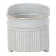 preview thumbnail 2 of 5, Foreside Home & Garden Antique White Metal Trough Planter with Ball Feet - 5.25 x 3 x 2.75