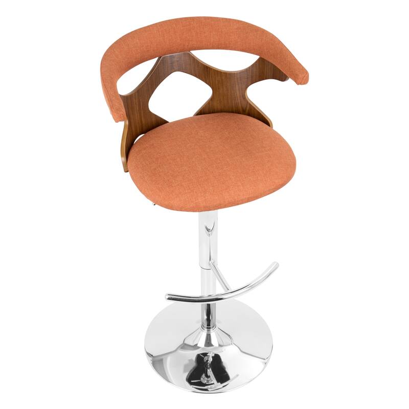 Carson Carrington Viby Adjustable Bar Stool with Rounded T Footrest (Set of 2)