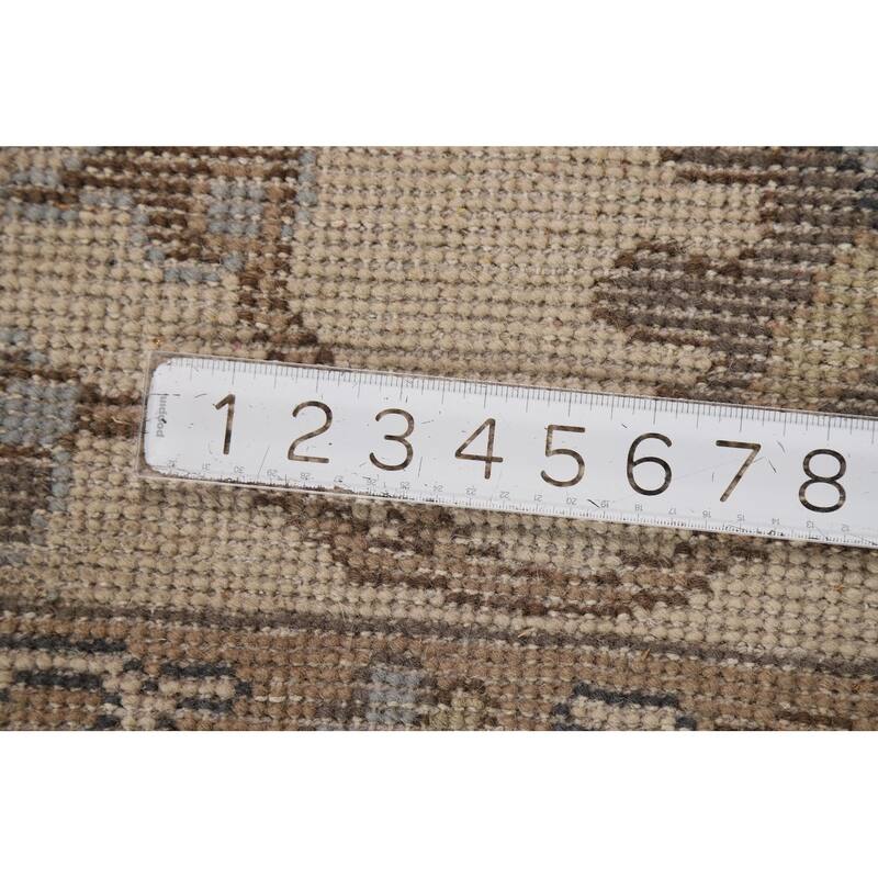 Brown Oushak Oriental Area Rug Handmade Wool Carpet - 8'9"x 11'9"