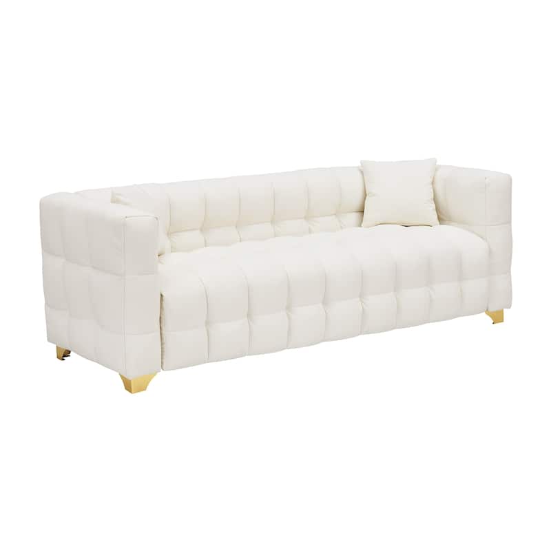 80" American Body Structure Deep Seat Sofa Technology Cloth 3 Seater Couch with Waterproof, Stain-proof and Anti-cat Paw