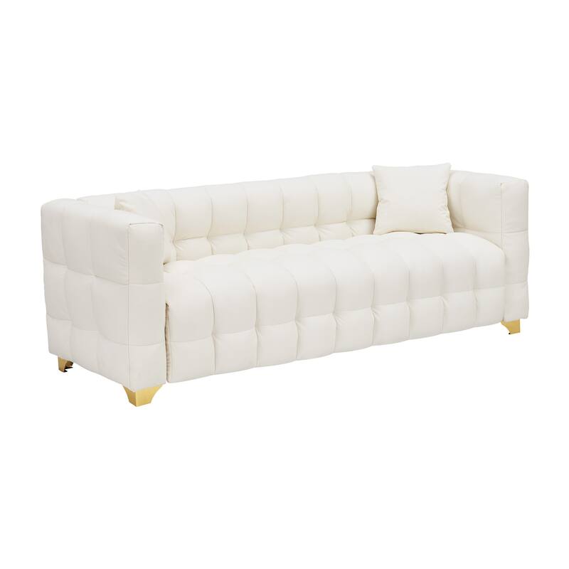 80 inches long, 21.7 inches deep, American body structure, technology fabric sofa, 3 seats waterproof and stain-proof