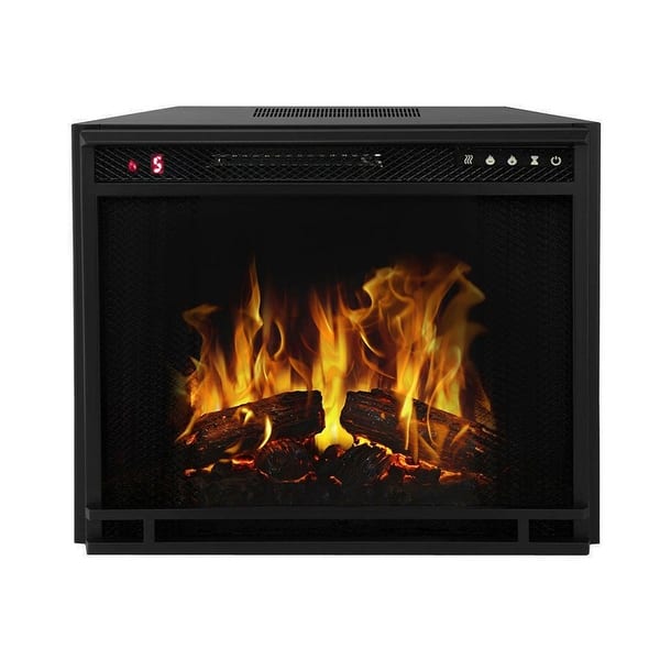 Moda Flame 23 Flat Pebble, Crystal, Log Ventless Heater Electric Fireplace  Insert, Black Frame - 3 Color Changing Settings - Bed Bath u0026 Beyond -  30655648