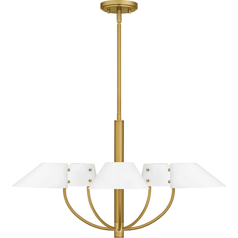 Penley 5-Light Brushed Gold Chandelier