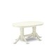 preview thumbnail 7 of 19, 9-Piece Dining Set- 8 Dining Room Chairs and Round butterfly leaf Dinette Table-High Back - Linen White (off white) Finish