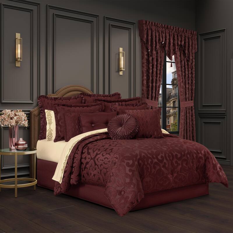 La Boheme Maroon Euro Sham