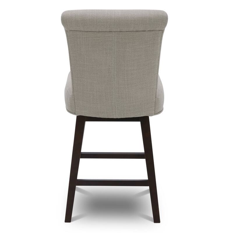 Spruce & Spring Noah Modern Upholstered Counter Height Swivel Barstool Single