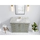 preview thumbnail 158 of 161, Willow Collection 48 in W x 22 in D x 36 in H Boston Single Bowl Sink Bathroom Vanity with Countertop 2"Carrara Marble - Evergreen