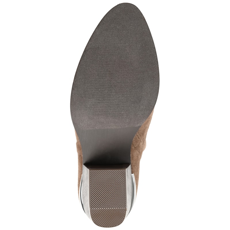 Journee Collection Women's Issla Pull On Stacked Heel Booties