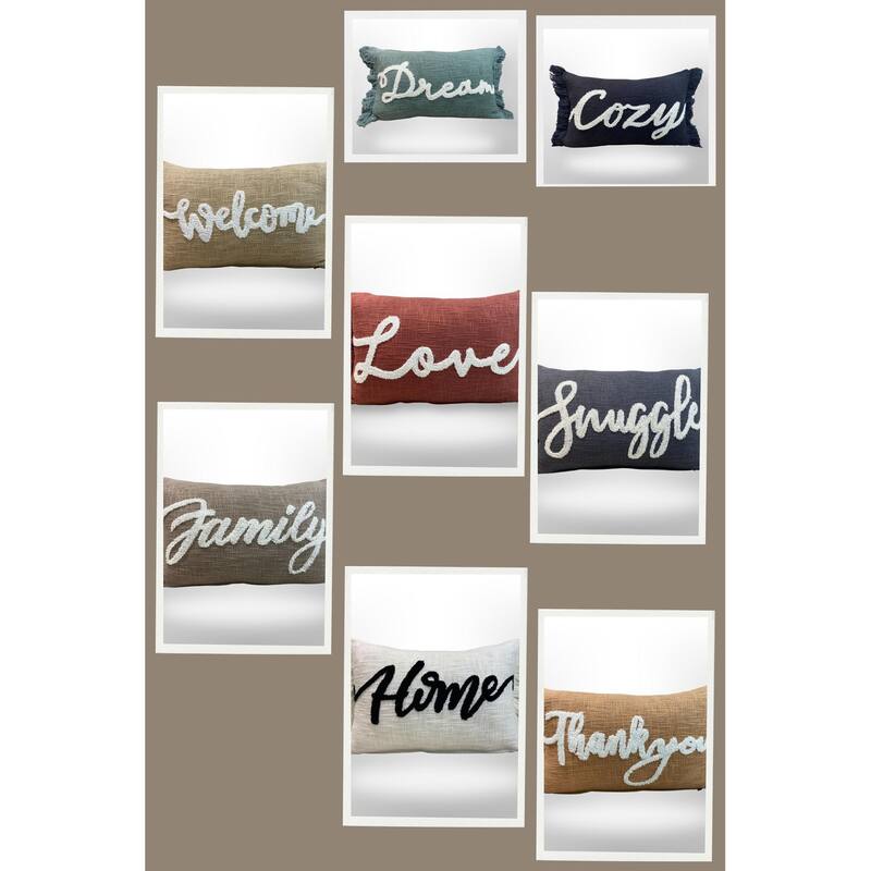 Walden Slub cotton Embroidery Throw Pillows Bed Bath & Beyond 39500167