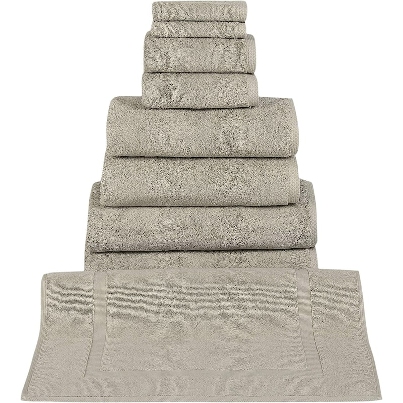 CTT %100 Turkish Cotton Towel Set 8 or 9 Pcs Quick Dry and Absorbent