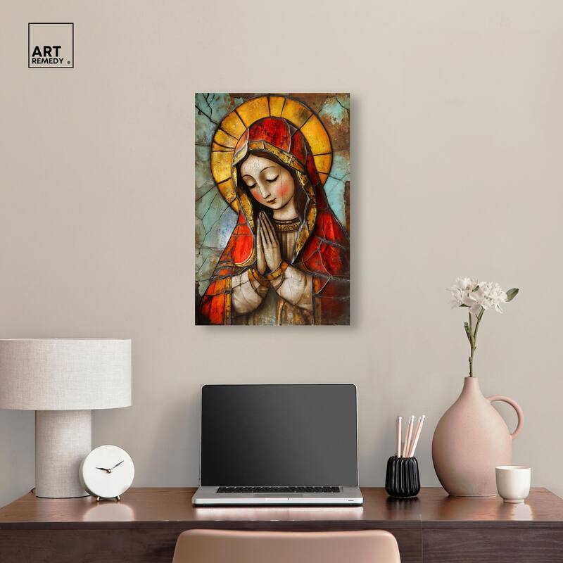 Ancient Supplication Canvas by Art Remedy, Gallery Wrapped