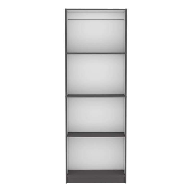 Bookcase Benzoni, Office, Matt Gray / White,High quality and durable - Multicolor