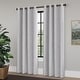 preview thumbnail 53 of 90, Linen Texture 100% Blackout Grommet Curtain Pair(2 panels)