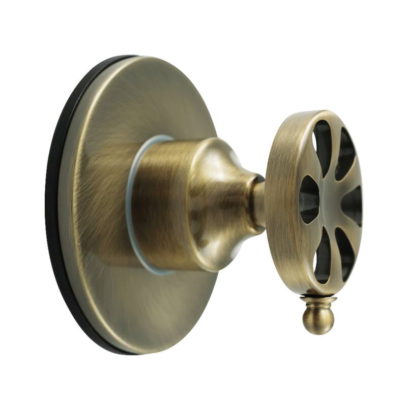 Belknap Single-Handle Three-Way Diverter Valve with Round Trim Kit - Antique Brass