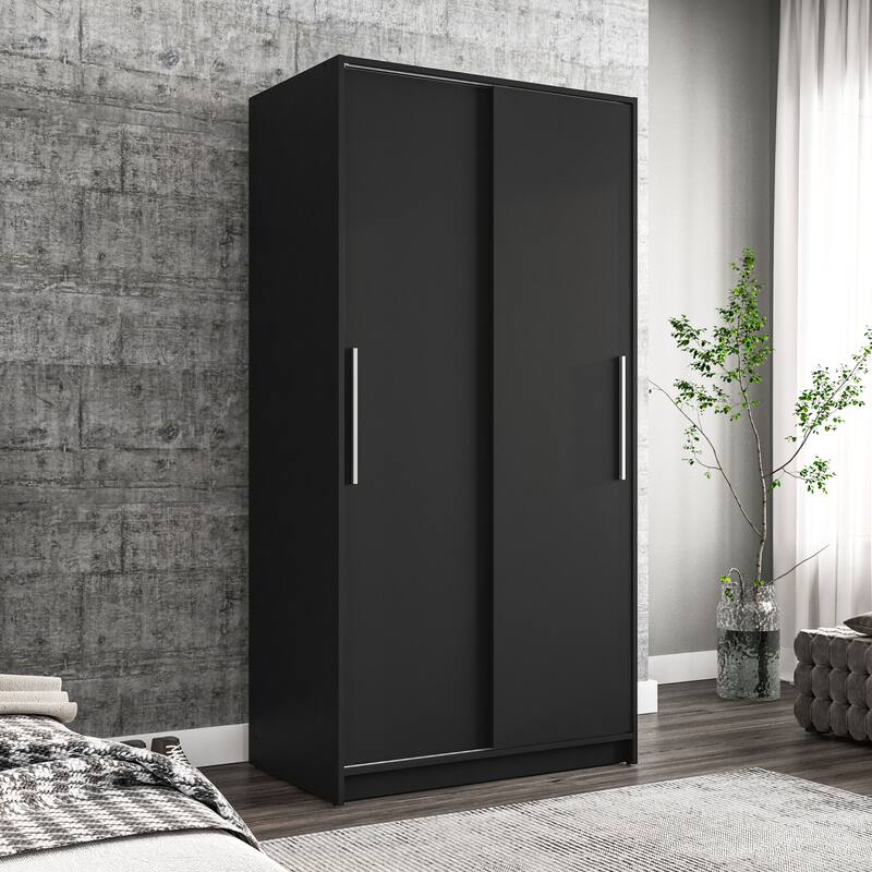 Polifurniture Denmark Wardrobe with 2 Sliding Doors