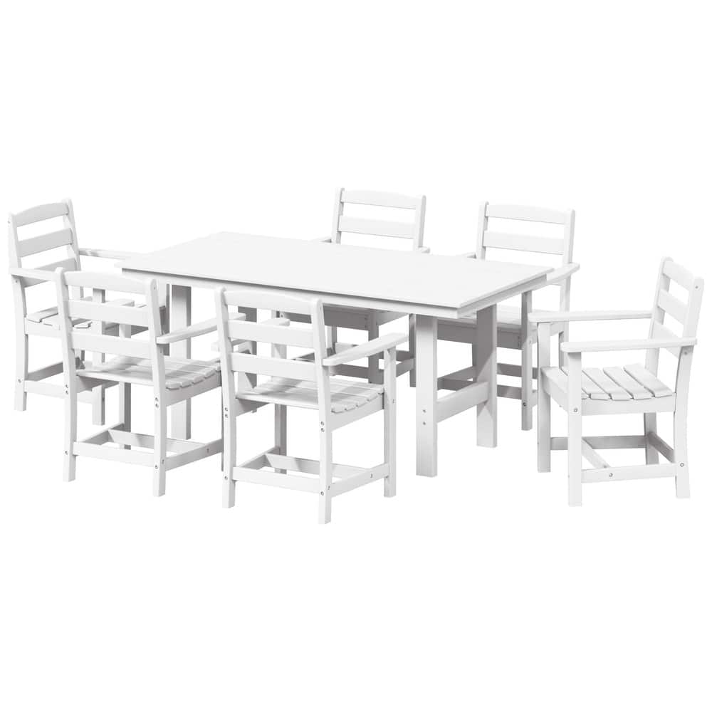 Shoreside 7-Piece Arm Chair Dining Set