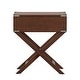 preview thumbnail 48 of 47, Kenton X Base Wood Accent Campaign Table by iNSPIRE Q Bold