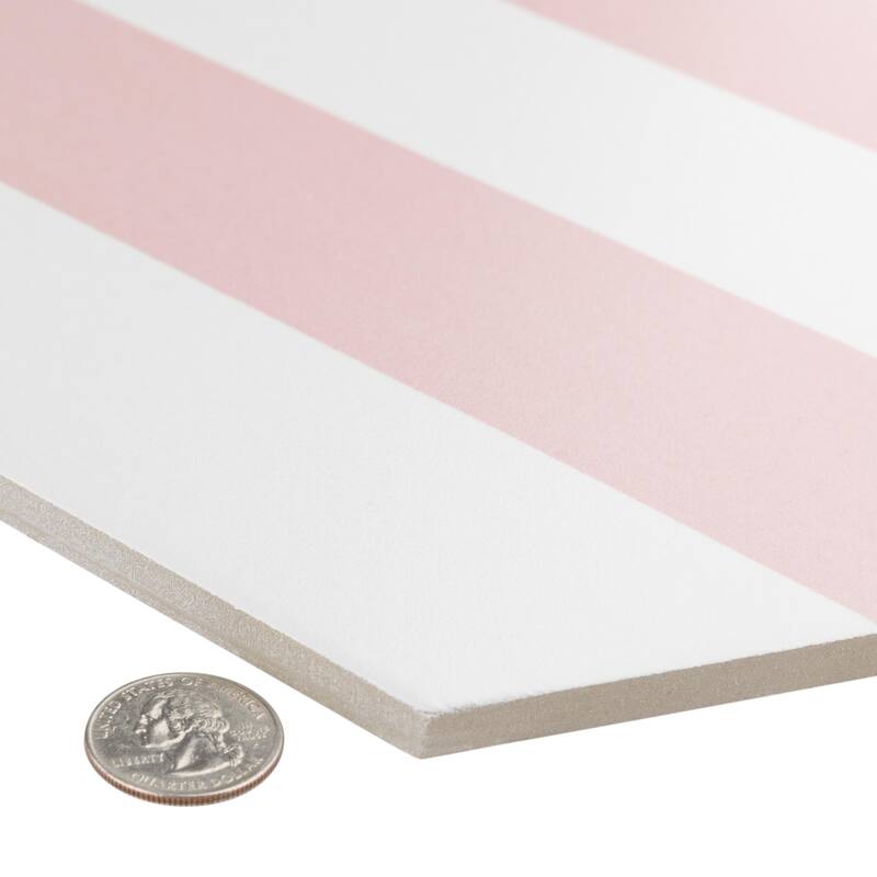Merola Tile Porto Capri Hex Rose 8-5/8" x 9-7/8" Porcelain Floor and Wall Tile