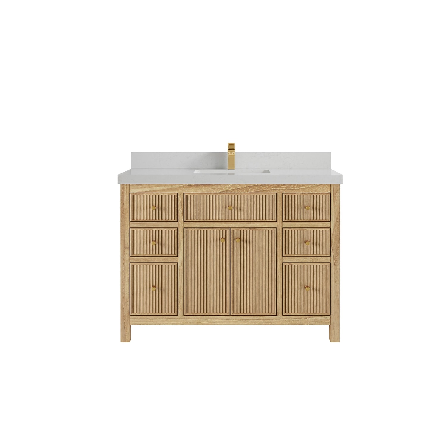 Willow Collections 48 in. W x 22 in. D Sonoma Teak Single Sink Bathroom Vanity with Countertop