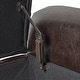 preview thumbnail 17 of 17, Alden Tufted Faux Leather Armed Storage Ottoman Bench by Christopher Knight Home