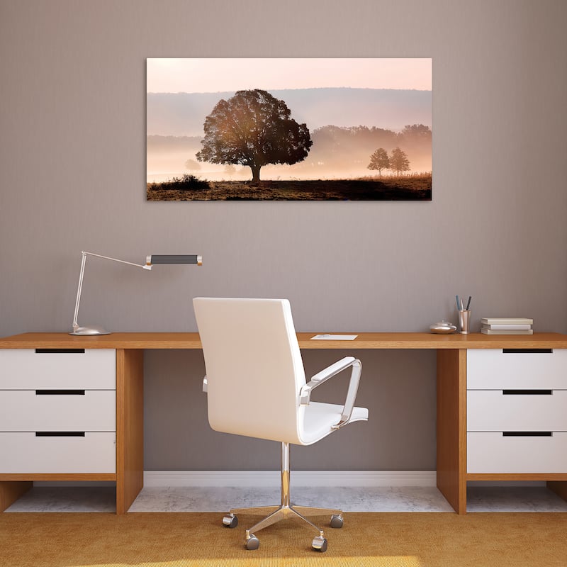 "Plain View" Frameless Free Floating Tempered Art Glass Wall Art by EAD Art Coop