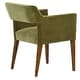 preview thumbnail 3 of 2, Hopewell Polyester-Velvet Blend Upholstered Dining Chair, Olive Green