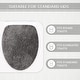 preview thumbnail 88 of 189, Home Weavers Waterford Collection Cotton Toilet Lid Rug | Elastic Fit | Fit Most Standard Toilet Lid | 18"x18"