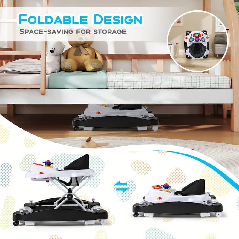 Costway 6 in 1 Baby Walker Adjustable Toddler Walker & Activity Center - See Details