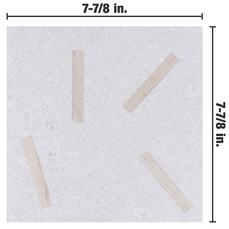 Merola Tile Komi Maolan Gris 7-7/8" x 7-7/8" Porcelain Floor and Wall Tile